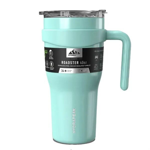 40 oz Hydrapeak® Stainless Insulated Tumbler w/ Straw Lid