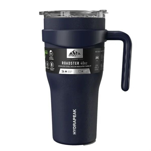 40 oz Hydrapeak® Stainless Insulated Tumbler w/ Straw Lid