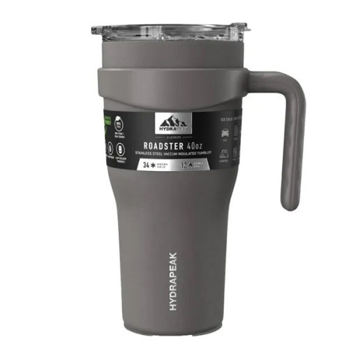 40 oz Hydrapeak® Stainless Insulated Tumbler w/ Straw Lid