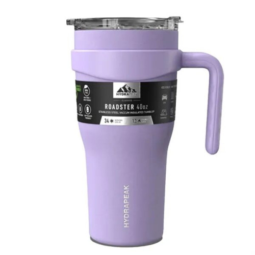 40 oz Hydrapeak® Stainless Insulated Tumbler w/ Straw Lid