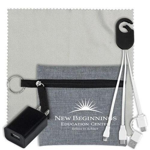Mobile Tech Kit Charging Cables, Microfiber
