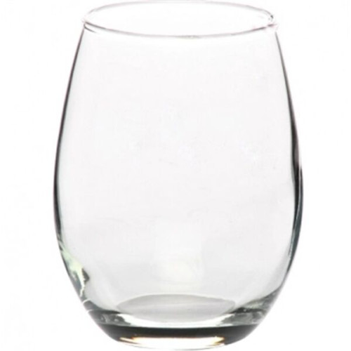 9 oz. Stemless Etched Wine Glasses