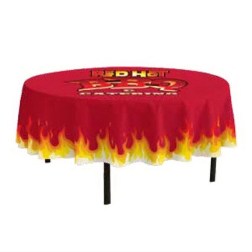 5-ft. Round FULL BLEED Table Cover w/ 15" Overhang W/O SEAM