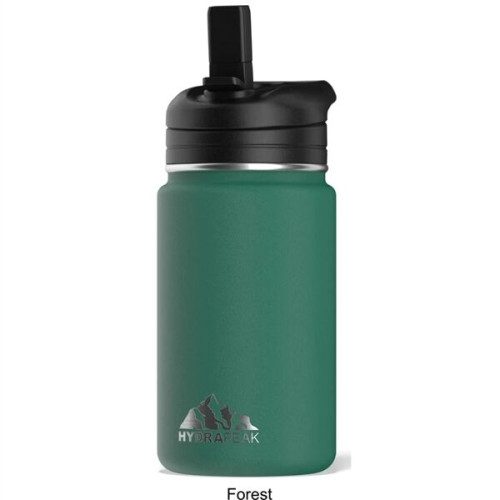 14oz Hydrapeak® Stainless Steel Insulated Straw Water Bottle