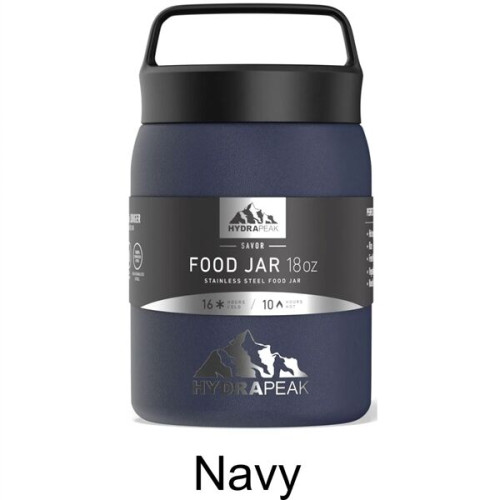 18 oz Hydrapeak® Stainless Steel Insulated Thermos Food Jar