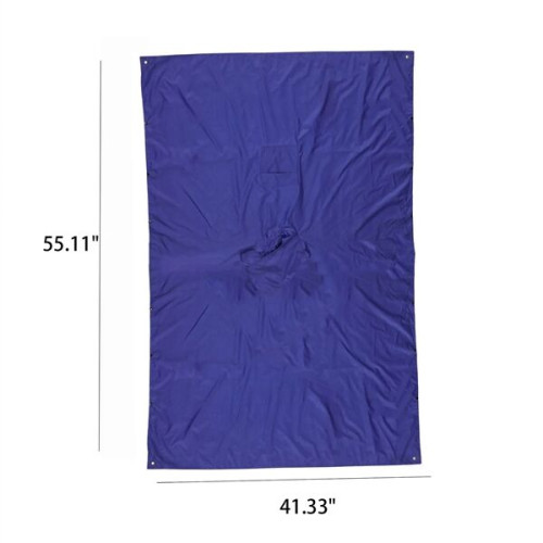 Drawstring Hooded Rain Poncho