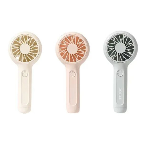 Handheld electric fan comes with charging cable