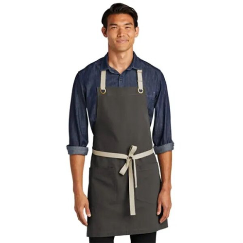 Port Authority® Canvas Full-Length Two-Pocket Apron