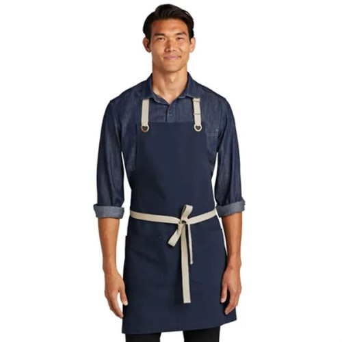 Port Authority® Canvas Full-Length Two-Pocket Apron