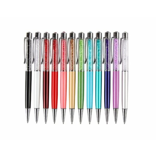 Metal Twist Crystal Ballpoint Pen
