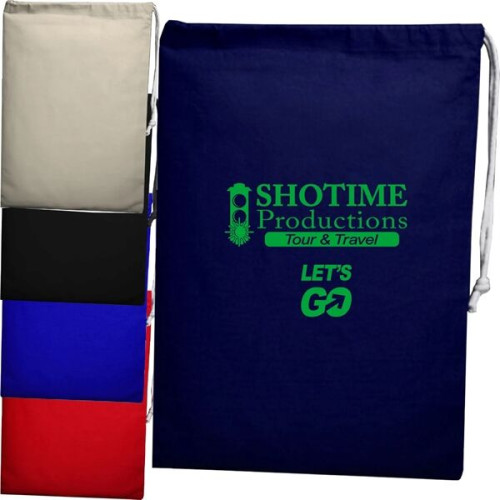 100% Cotton Sheeting File Drawstring Bag