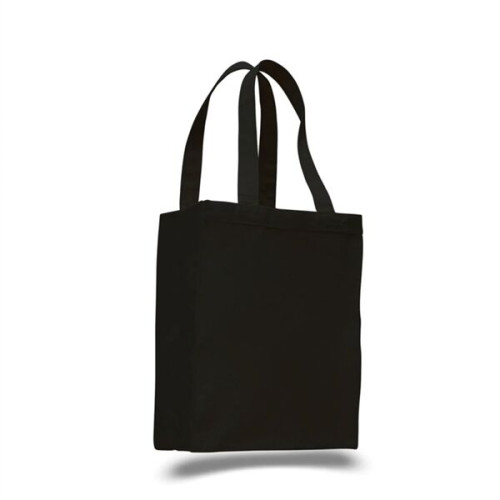 12 Oz. Cotton Canvas Gusset Shopping Tote Bag