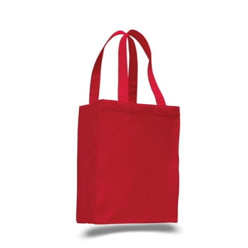 12 Oz. Cotton Canvas Gusset Shopping Tote Bag