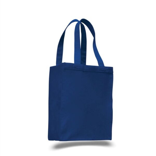 12 Oz. Cotton Canvas Gusset Shopping Tote Bag