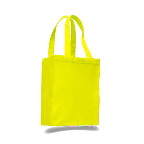 12 Oz. Cotton Canvas Gusset Shopping Tote Bag
