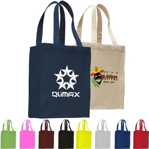 12 Oz. Cotton Canvas Gusset Shopping Tote Bag
