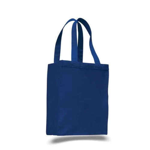 12 Oz. Cotton Canvas Gusset Shopping Tote Bag