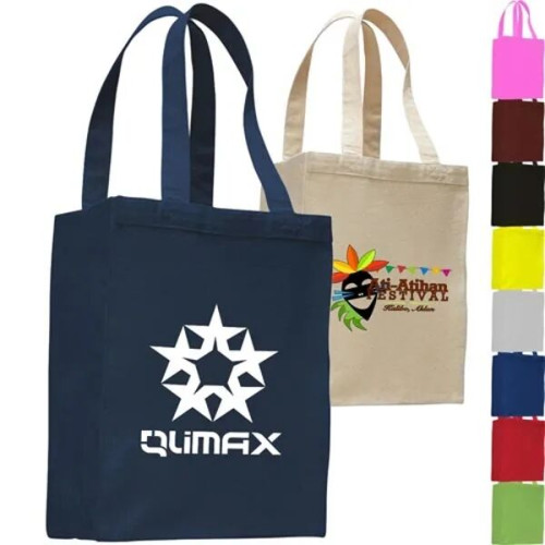 12 Oz. Cotton Canvas Gusset Shopping Tote Bag