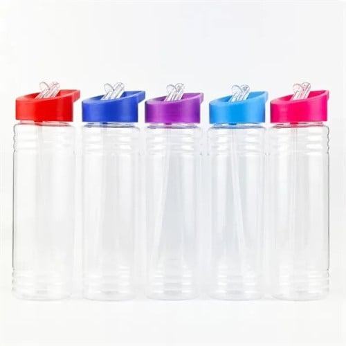 24 Oz. Slim Fit Water Bottle w/Flip Straw Lid