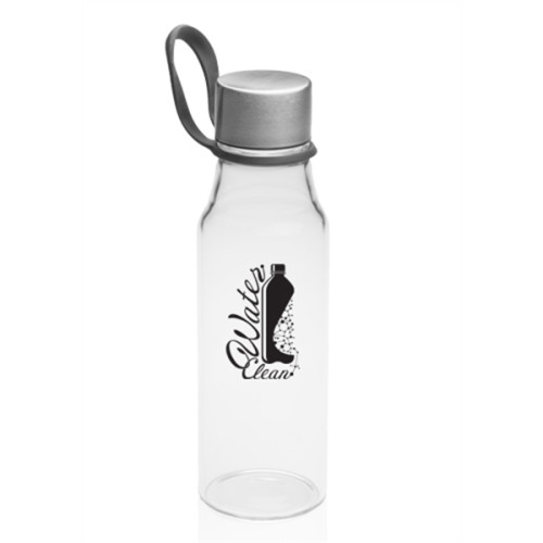 17 oz. Glass Water Bottles with Carrying Strap