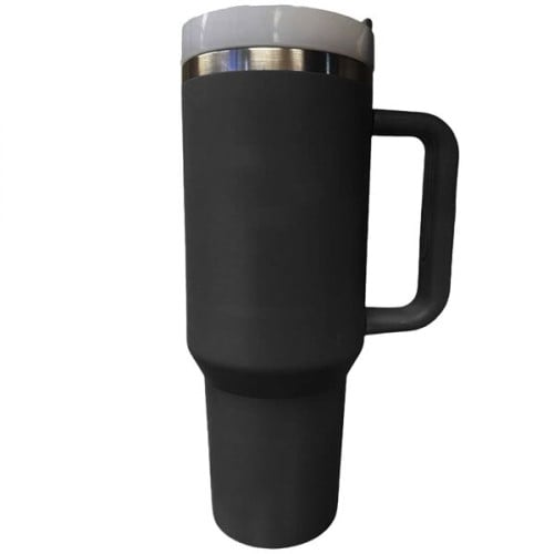 40 oz Vacuum Insulated Tumbler Copper Lined w/ Lid & Handle