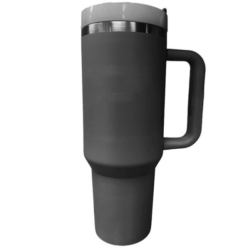 40 oz Vacuum Insulated Tumbler Copper Lined w/ Lid & Handle