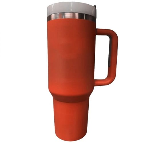 40 oz Vacuum Insulated Tumbler Copper Lined w/ Lid & Handle
