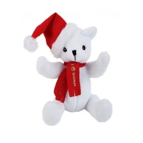 Promotional White Christmas Bear