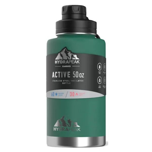 50 oz Hydrapeak® Stainless Steel Insulated Water Bottle