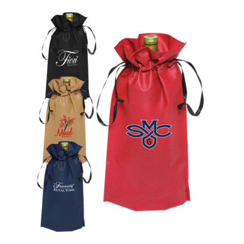 Non-Woven Vineyard Ribbon Drawstring Bags