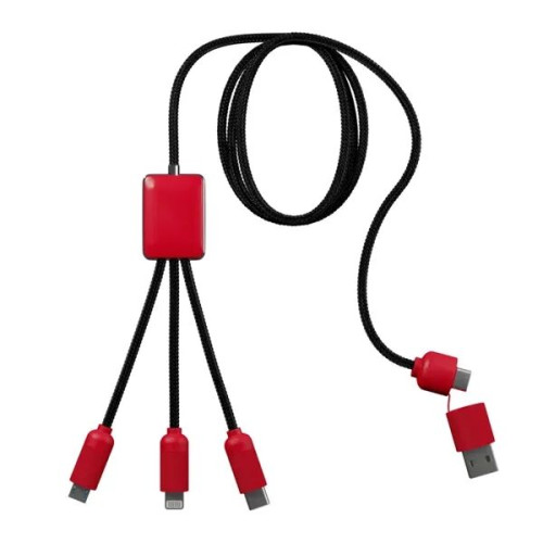 5-in-1 Charging Cable with Light-Up Logo