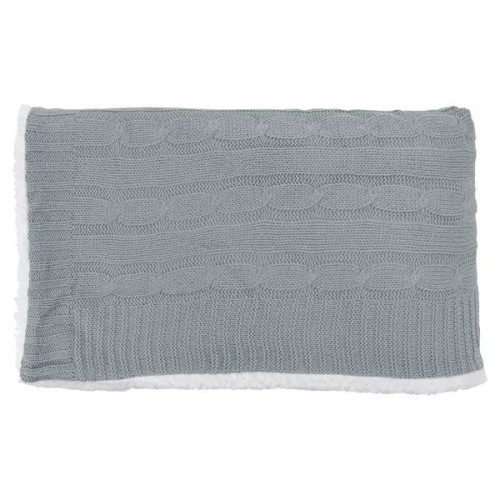 Cable Knit Sherpa Blanket