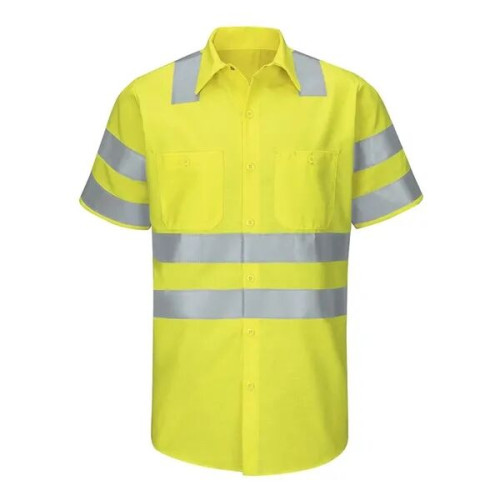 Red Kap Men's Tall Enhanced & Hi-Visibility Work Shirt