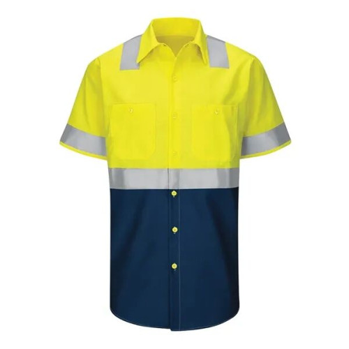 Red Kap Men's Tall Enhanced & Hi-Visibility Work Shirt