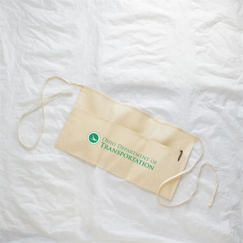 100% Cotton Fabric Waist Apron USA Decorated (24" x 12")