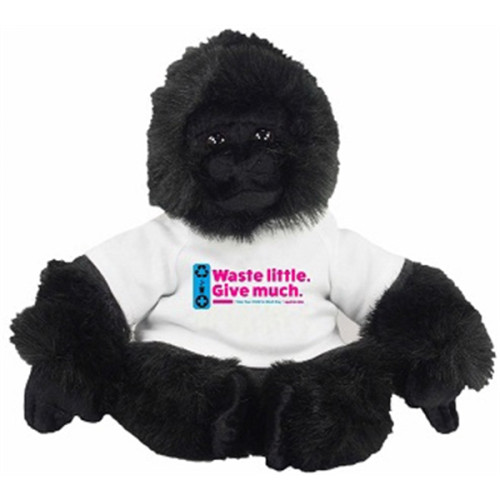 10" Gorilla with t-shirt and full color imprint