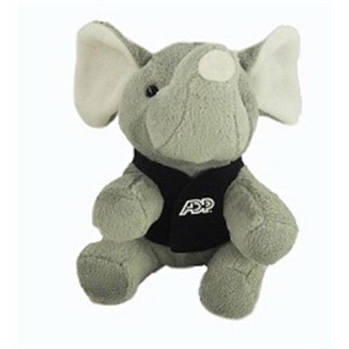 6" Lil' Elephant with vest and one color imprint