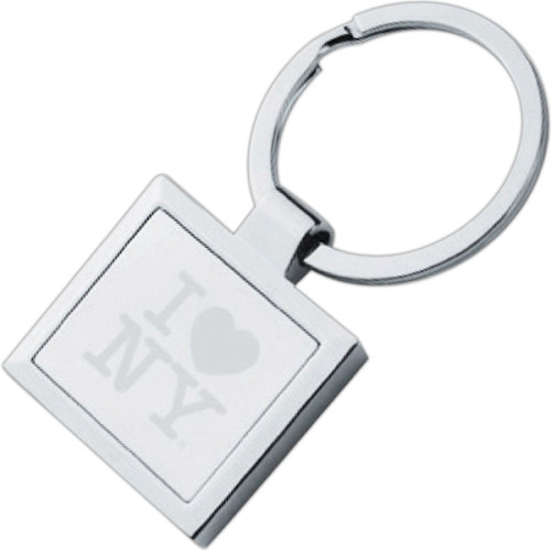 Square Frame Metal Keychains