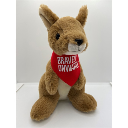 7" Kangaroo with bandana and one color imprint