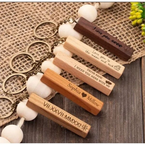 Wooden keychain