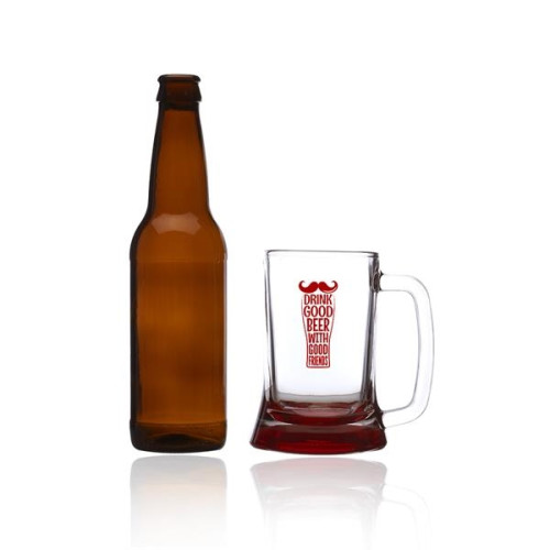 9.75 oz. Brussels Glass Beer Mugs