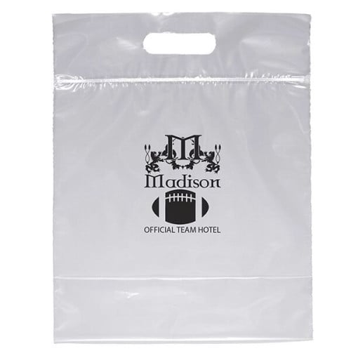 Zip Closure Die Cut Handle Bag - Flexo Ink Print