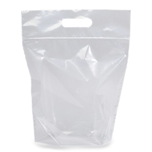 Zip Closure Die Cut Handle Bag - Flexo Ink Print