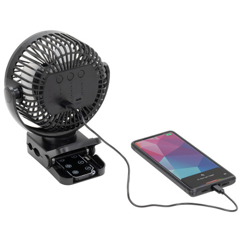 Zephyr Clip Fan with Power Bank, Light & Remote Control