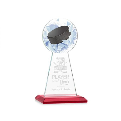 Edenwood Hockey VividPrint/Etch Award - Red