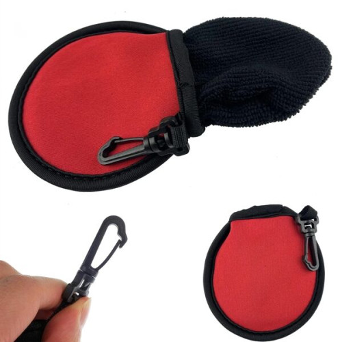 Full Color Golf Ball Cleaner Pouch MOQ 50