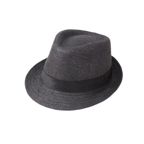 Natural Straw Fedora Hat