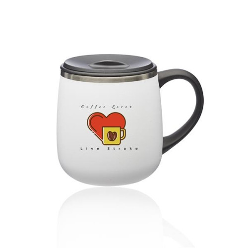 11 oz. Stainless Steel Coffee Mug with Lid