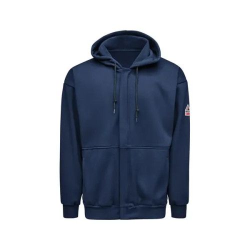 Bulwark Men's Full-Zip Fleece Hooded Sweatshirt