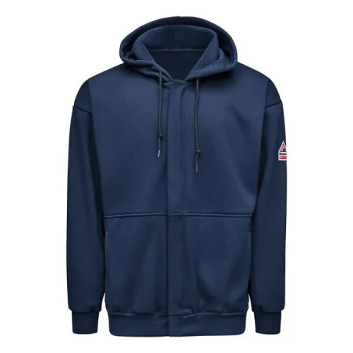 Bulwark Men's Full-Zip Fleece Hooded Sweatshirt